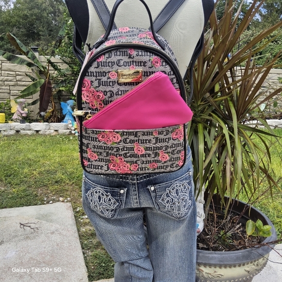NWT JUICEY COUTURE BACKPACK w/PULLOUT POUCH - Picture 4 of 5